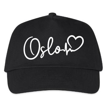 Oslo Herzschlag - Kinder Basecap - Schwarz - Vorne