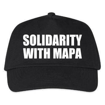 solidarity with mapa - Kids’ Baseball Cap - black - Front