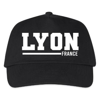 Lyon | France - Casquette de baseball Enfant - noir - Devant