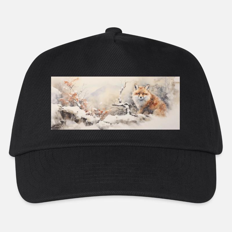Niedlicher kleiner Fuchs - Kinder Basecap - Schwarz