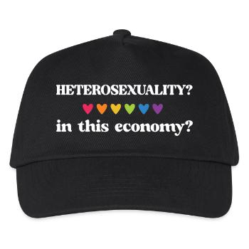 LGBT Pride Month - Heterosexuality? In this econom - Kids’ Baseball Cap - black - Front
