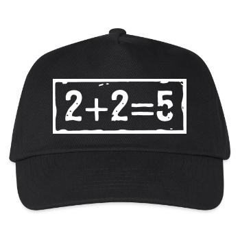 2 plus 2 ergibt 5 (dunkel) - Kinder Basecap - Schwarz - Vorne