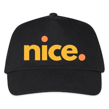 nice.04 - Kinder Basecap - Schwarz - Vorne