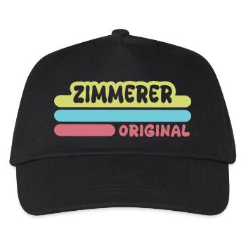 Vorname Zimmerer - Kinder Basecap - Schwarz - Vorne