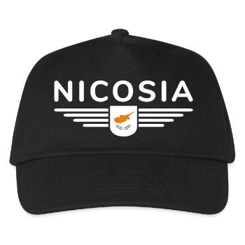 Nicosia Design – Capital of Cyprus - Kids’ Baseball Cap - black - Front