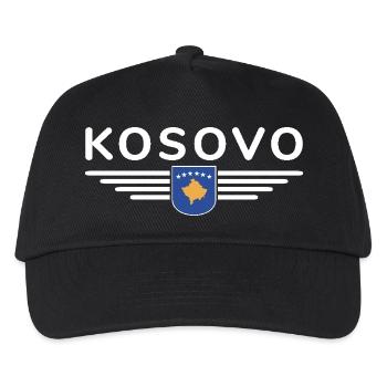 Kosovo Fan T-Shirt Design - Kids’ Baseball Cap - black - Front