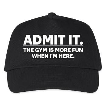 Funny Gym Workout Shirts für Männer und Frauen - Kinder Basecap - Schwarz - Vorne