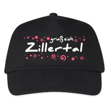 Zillertal village - Kids’ Baseball Cap - black - Front