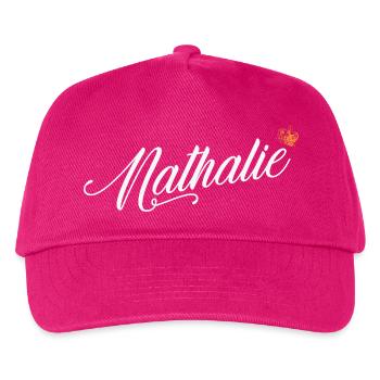 Nathalie Custom Name für Frauen Kinder Kleinkinder - - Kinder Basecap - Fuchsia - Vorne