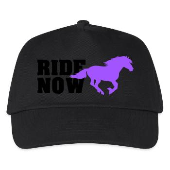 ride now - Kids’ Baseball Cap - black - Front