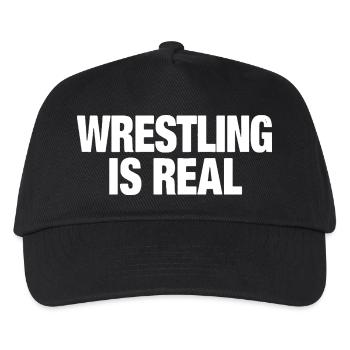 Wrestling is Real Pro Wrestling Wrestlers Fans - Kids’ Baseball Cap - black - Front