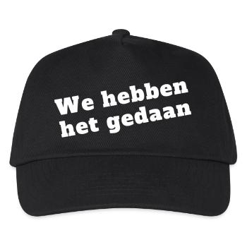 We did it - Kids’ Baseball Cap - black - Front