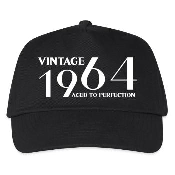 Vintage 1964 aged to perfection - Kids’ Baseball Cap - black - Front