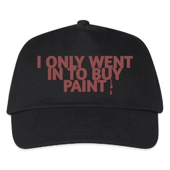I just wanted to buy paint - Kids’ Baseball Cap - black - Front