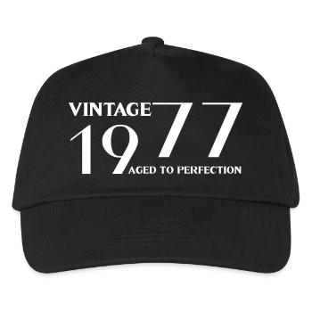Vintage 1977 aged to perfection - Kids’ Baseball Cap - black - Front