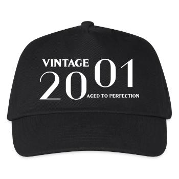 Vintage 2001 aged to perfection - Casquette de baseball Enfant - noir - Devant