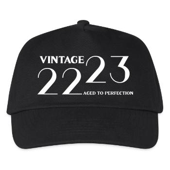Vintage 2023 aged to perfection - Kids’ Baseball Cap - black - Front