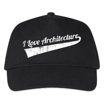L’amour de l’architecture - Casquette de baseball Enfant - noir - Devant