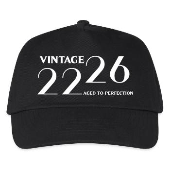 Vintage 2026 aged to perfection - Kids’ Baseball Cap - black - Front