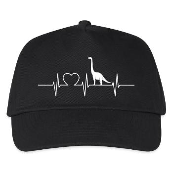 Dino Dinosaur Dinosaur - Kids’ Baseball Cap - black - Front