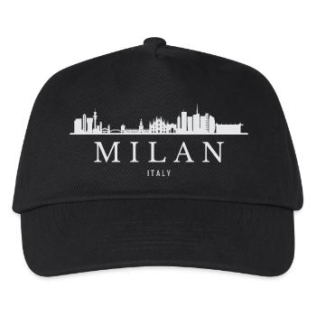 Milan Skyline, Milan Italy - Kids’ Baseball Cap - black - Front