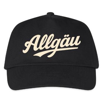Allgäu Schriftzug Vintage - Kinder Basecap - Schwarz - Vorne