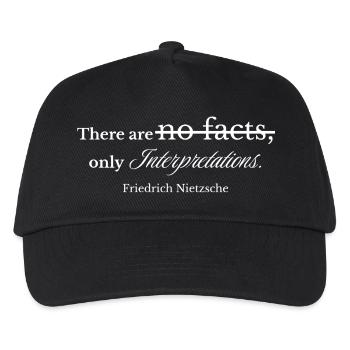 Des interprétations plutôt que des faits - Vintage Script - Casquette de baseball Enfant - noir - Devant