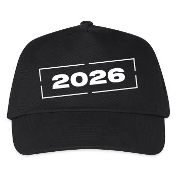 2026 Stempel - Kinder Basecap - Schwarz - Vorne