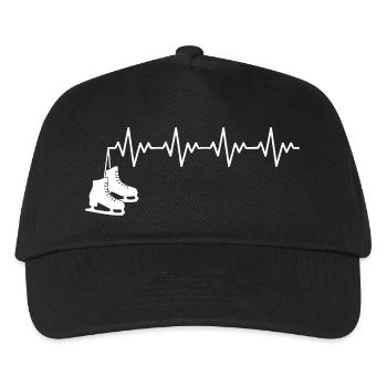 Schlittschuhe Eiskunstläufer Schlittschuh EKG - Kinder Basecap - Schwarz - Vorne