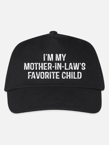 Funny Mother In Law Favorite Child Quote - Kids’ Baseball Cap - black