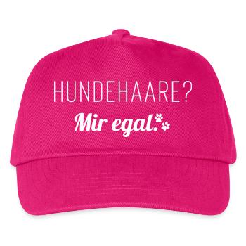 Hundehaare? Mir egal. Spruch für Hundemenschen - Kinder Basecap - Fuchsia - Vorne