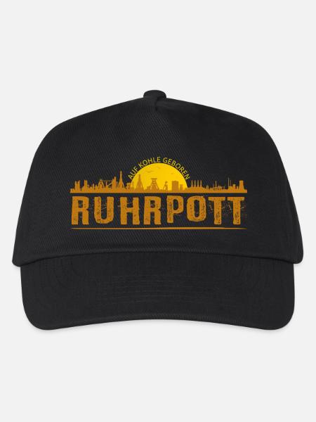 Ruhrpott Skyline - Kinder Basecap - Schwarz