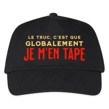 Globalement je m'en tape - Casquette de baseball Enfant - noir - Devant