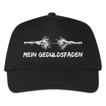 My Thread of Patience - Funny Saying Office - Kids’ Baseball Cap - black - Front