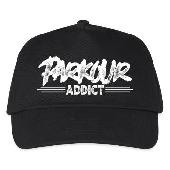 Parkour - Casquette de baseball Enfant - noir - Devant