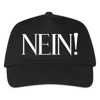 Nein - Kinder Basecap - Schwarz - Vorne