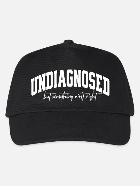 Undiagnosed but something ain`t right - Kinder Basecap - Schwarz