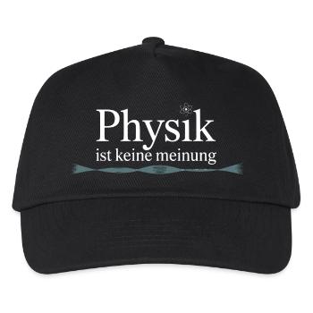 Physik ist keine Meinung für Physiker und Nerds - Kinder Basecap - Schwarz - Vorne