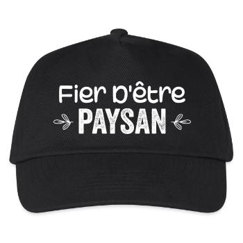 Proud to be a farmer - Kids’ Baseball Cap - black - Front