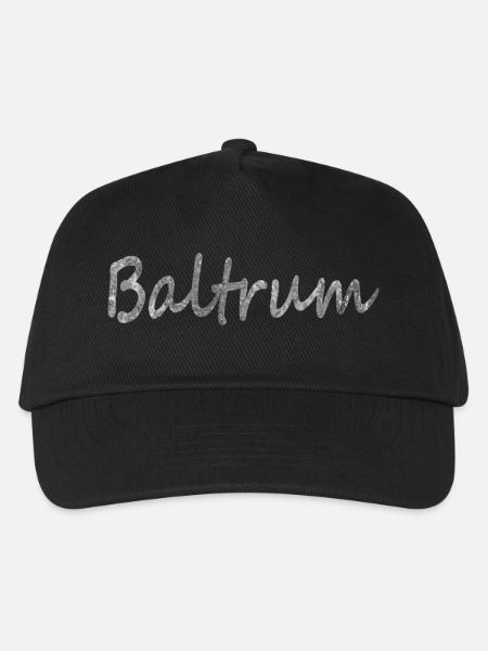 Baltrum die Insel! Geschenk Idee - Kinder Basecap - Schwarz