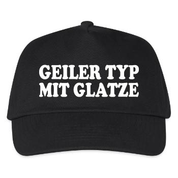 guy with bald head - Kids’ Baseball Cap - black - Front