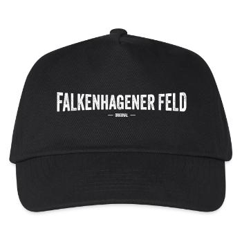 Falkenhagener Feld - Kinder Basecap - Schwarz - Vorne