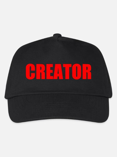 Creator - Kinder Basecap - Schwarz