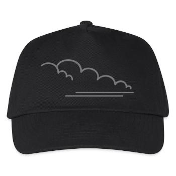 Staubwolke / dust cloud (1c) - Kids’ Baseball Cap - black - Front