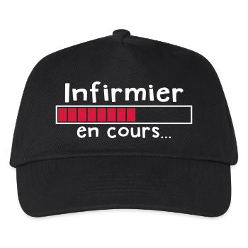infirmier en cours - Casquette de baseball Enfant - noir - Devant