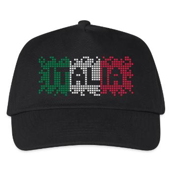 Italia Pixel - Kids’ Baseball Cap - black - Front