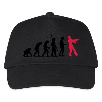 Zombie Evolution (zweifarbig) - Kinder Basecap - Schwarz - Vorne