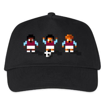 Soccer Claret and Blue - Kids’ Baseball Cap - black - Front