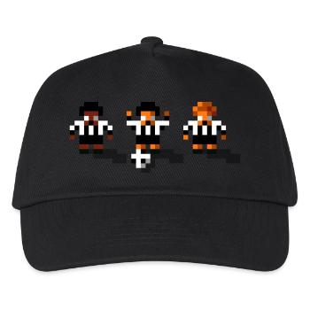 Soccer Black and White - Kids’ Baseball Cap - black - Front