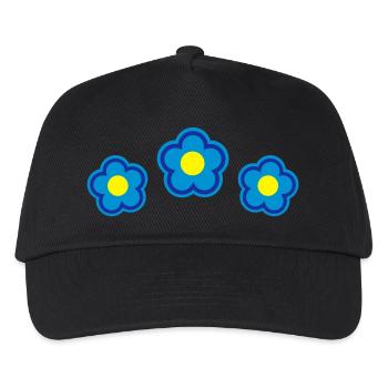 printemps floral d'été - Casquette de baseball Enfant - noir - Devant
